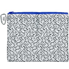 Wavy Intricate Seamless Pattern Design Canvas Cosmetic Bag (xxxl) by dflcprints