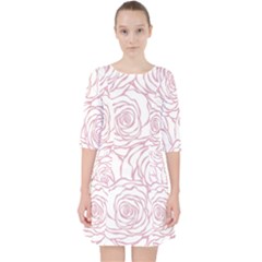 Pink Peonies Pocket Dress