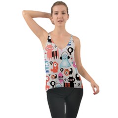 Funky Monsters Pattern Cami