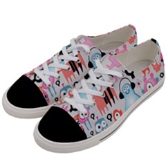 Funky Monsters Pattern Women s Low Top Canvas Sneakers by Bigfootshirtshop