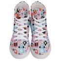 Funky Monsters Pattern Men s Hi-Top Skate Sneakers View1