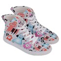 Funky Monsters Pattern Men s Hi-Top Skate Sneakers View3