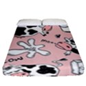 Fresh Milk Cow Pattern Fitted Sheet (Queen Size) View1