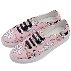 Fresh Milk Cow Pattern Women s Classic Low Top Sneakers by Bigfootshirtshop