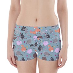 Little Round Animal Friends Boyleg Bikini Wrap Bottoms