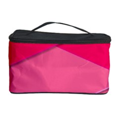 Geometric Shapes Magenta Pink Rose Cosmetic Storage Case