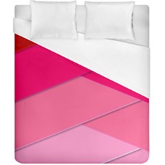 Geometric Shapes Magenta Pink Rose Duvet Cover (california King Size) by Celenk