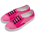 Geometric Shapes Magenta Pink Rose Women s Classic Low Top Sneakers View2