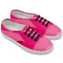 Geometric Shapes Magenta Pink Rose Women s Classic Low Top Sneakers View3