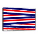 Red White Blue Patriotic Ribbons Canvas 18  x 12  View1