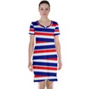 Red White Blue Patriotic Ribbons Short Sleeve Nightdress View1