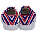 Red White Blue Patriotic Ribbons Kids  Classic Low Top Sneakers View4