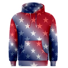 America Patriotic Red White Blue Men s Pullover Hoodie