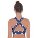 Patriotic Colors America Usa Red Cross Back Sports Bra View2