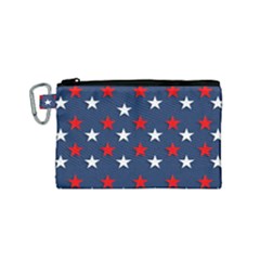 Patriotic Colors America Usa Red Canvas Cosmetic Bag (small)