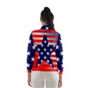 Patriotic American Usa Design Red Wind Breaker (Women) View2