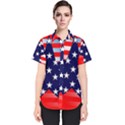 Patriotic American Usa Design Red Women s Short Sleeve Shirt View1