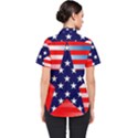 Patriotic American Usa Design Red Women s Short Sleeve Shirt View2