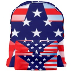 Patriotic American Usa Design Red Giant Full Print Backpack