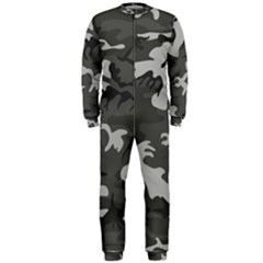 Camouflage Pattern Disguise Army Onepiece Jumpsuit (men)  by Celenk