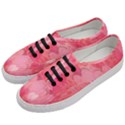 Pink Hearts Pattern Women s Classic Low Top Sneakers View2