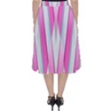 Geometric 3d Design Pattern Pink Folding Skater Skirt View2