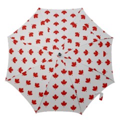 Maple Leaf Canada Emblem Country Hook Handle Umbrellas (large) by Celenk