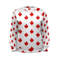 Maple Leaf Canada Emblem Country Women s Sweatshirt by Celenk