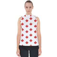 Maple Leaf Canada Emblem Country Shell Top