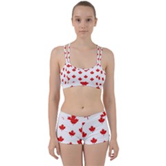 Maple Leaf Canada Emblem Country Women s Sports Set