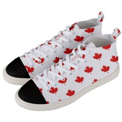 Maple Leaf Canada Emblem Country Men s Mid-top Canvas Sneakers