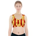 Autumn Fall Leaves Vertical Sports Bra With Pocket View1