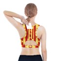 Autumn Fall Leaves Vertical Sports Bra With Pocket View2