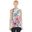 Flowers And Leaves In Soft Purple Colors Side Drop Tank Tunic View2