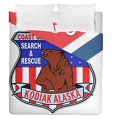 Coast Guard Air Station Kodiak  Duvet Cover Double Side (queen Size) by Bigfootshirtshop