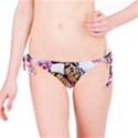 Butterflies With White And Purple Flowers  Bikini Bottom View1