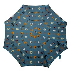 Halloween Cats Pumpkin Pattern Bat Hook Handle Umbrellas (medium) by Celenk