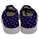 Patriotic Red White Blue Stars Blue Background Men s Classic Low Top Sneakers View4