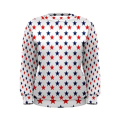 Patriotic Red White Blue Stars Usa Women s Sweatshirt