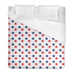 Patriotic Red White Blue Stars Usa Duvet Cover (full/ Double Size) by Celenk