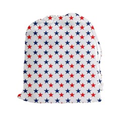 Patriotic Red White Blue Stars Usa Drawstring Pouches (xxl) by Celenk