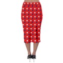 Patriotic Red White Blue Usa Midi Pencil Skirt View2