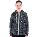 Camouflage Tarn Military Texture Women s Zipper Hoodie View1