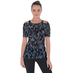 Camouflage Tarn Military Texture Short Sleeve Top