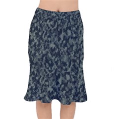 Camouflage Tarn Military Texture Mermaid Skirt