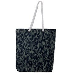 Camouflage Tarn Military Texture Full Print Rope Handle Tote (large)