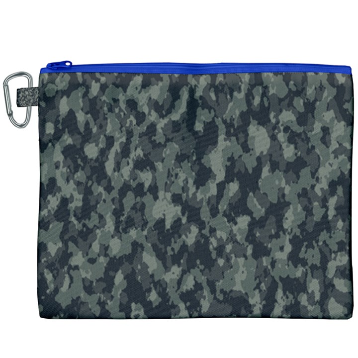 Camouflage Tarn Military Texture Canvas Cosmetic Bag (XXXL)