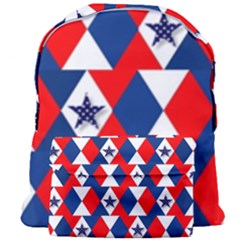 Patriotic Red White Blue 3d Stars Giant Full Print Backpack