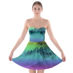 Yellowstone Wolfs Sunset Strapless Bra Top Dress