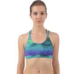 Yellowstone Wolfs Sunset Back Web Sports Bra